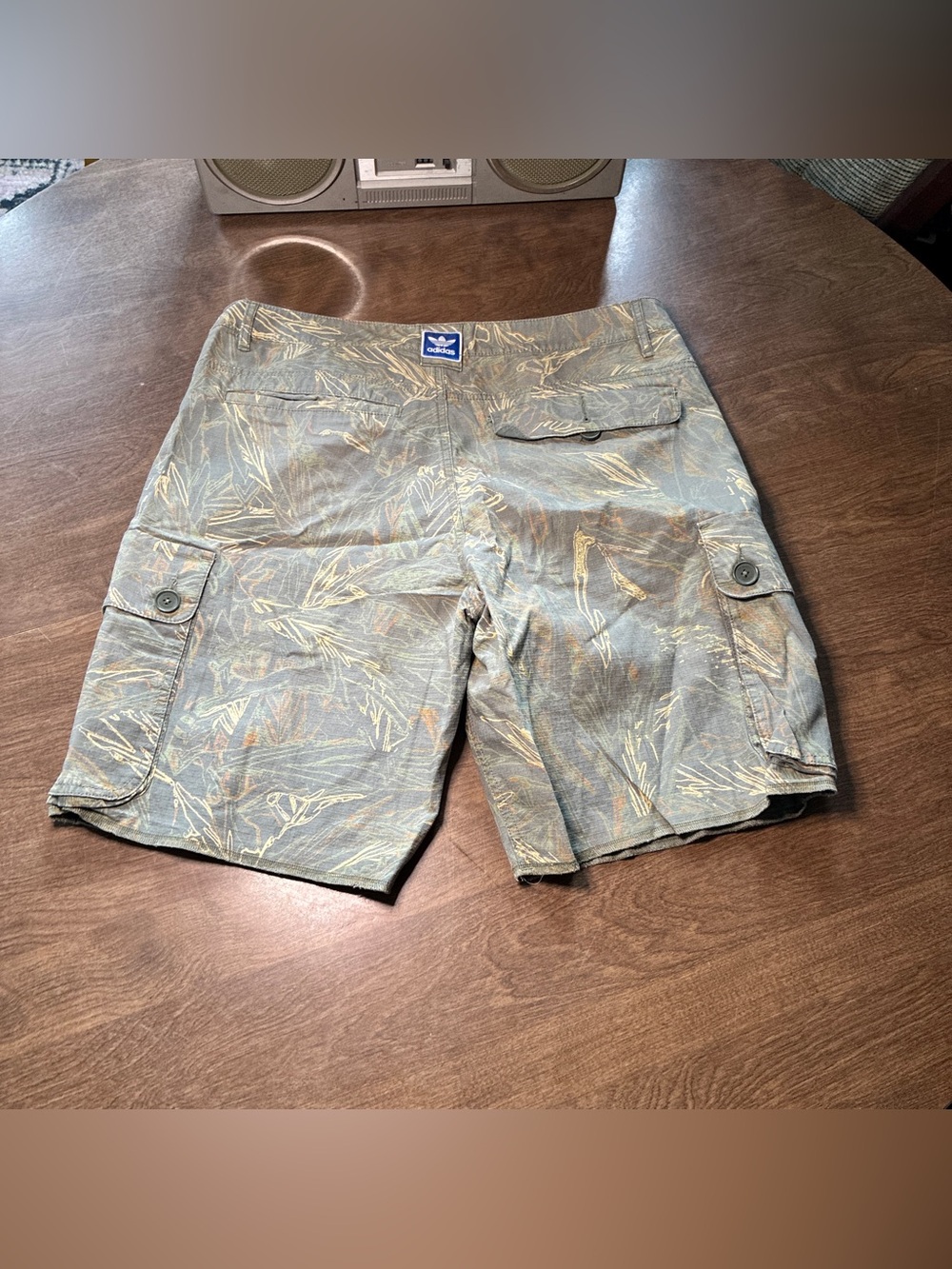 Adidas Safety Shorts Mens 38 Camp Cargo Pocket Streetwear Utility Skate